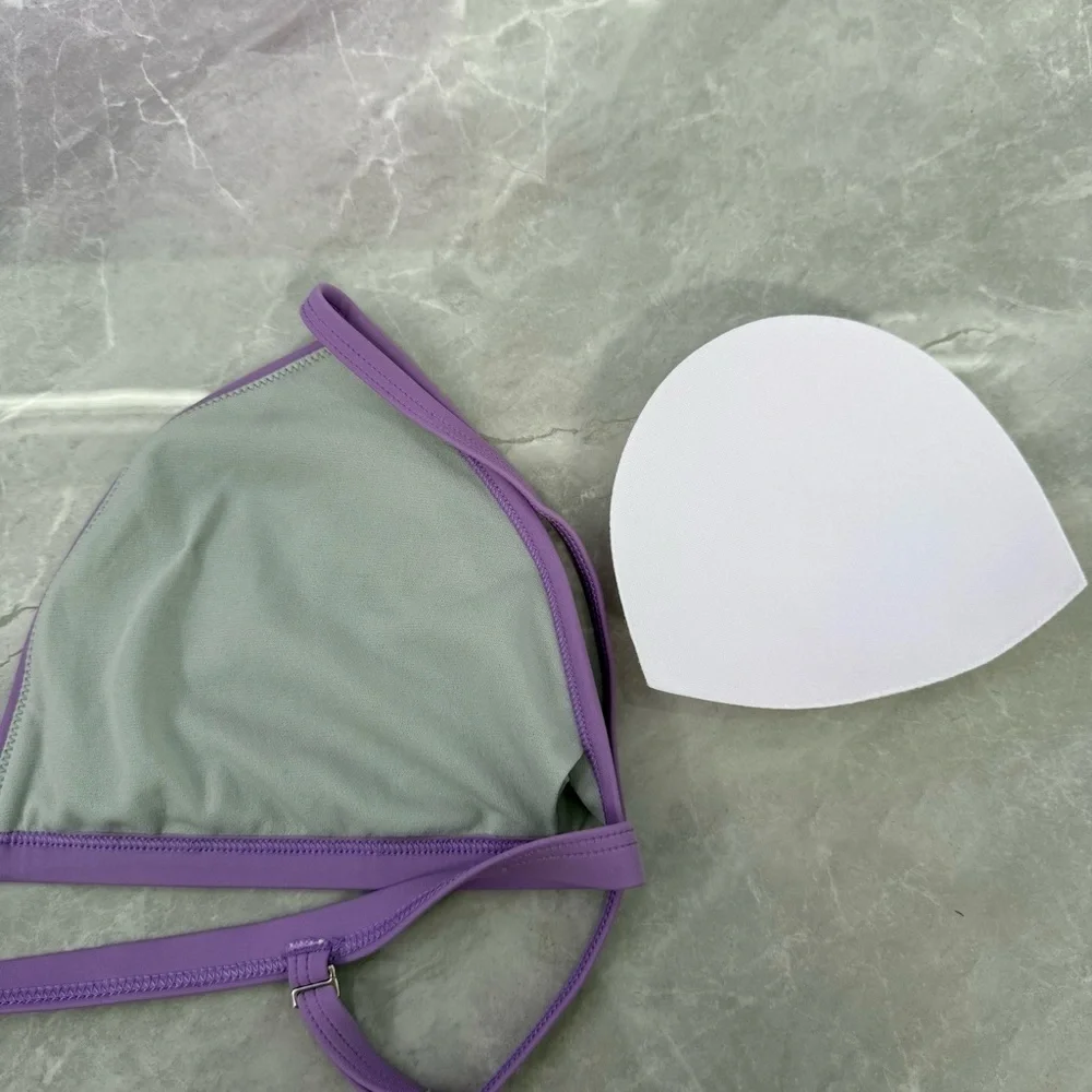 Women’s Speedo Triangle Bikini Top Adjustable Straps UPF 50+ Removable Pads XL